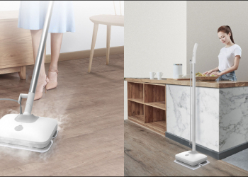 小米有品推出灑哇地咔蒸氣電動拖把，每分鐘 1000 次擦地、 100°C 高溫蒸氣殺菌