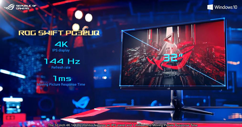 全球首款配備 HDMI 2.1 的 32 吋 4K 144Hz 電競螢幕 ROG Swift PG32UQ 發表 - 電腦王阿達