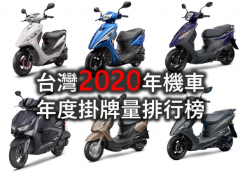 台灣2020年年度熱門機車車款銷售排行榜