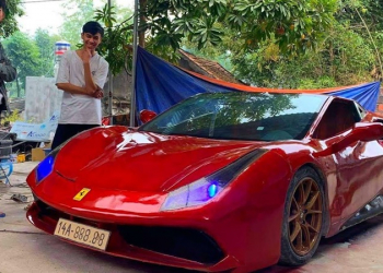 越南 YouTuber 僅花 1000 美元手工打造仿法拉利跑車，還真的可以上路 - 電腦王阿達
