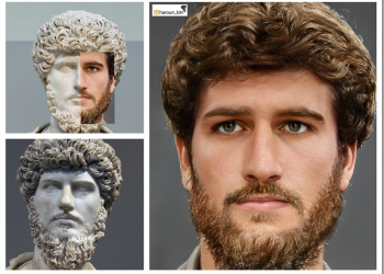 用AI人工智能與PhotoShop　設計師完美還原羅馬歷代皇帝長相