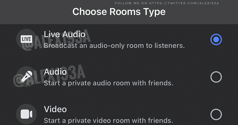 Facebook 版 Clubhouse 程式 Live Audio 畫面曝光 - 電腦王阿達