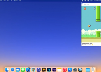 國外開發者把《Flappy Bird》遊戲放入 macOS 的通知視窗中，打開就能玩 - 電腦王阿達