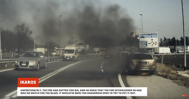 Tesla 起火總引發關注？有人直接整理燃油車「路燒」影片反駁 - 電腦王阿達