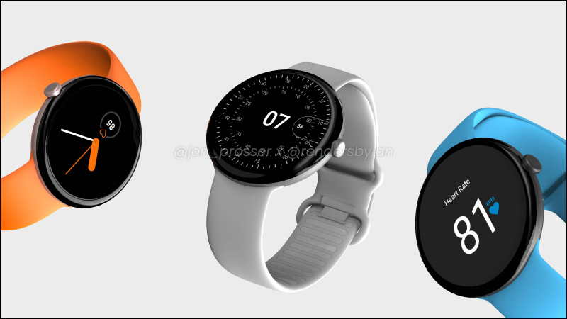 Google Pixel Watch 外觀渲染圖曝光！傳聞最快將於 10 月推出 - 電腦王阿達