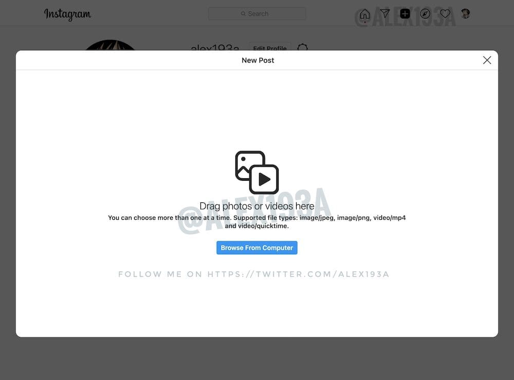 instagram桌面瀏覽器上傳影音文檔