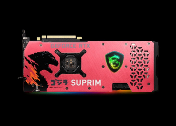 微星於日本推出哥吉拉聯名款「GeForce RTX 3070 SUPRIM SE 8G LHR x GODZILLA」顯卡