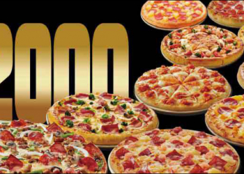 達美樂推出「披薩隨取」 功能， 10 個大披薩只要 2,000 元！（平均每個 200 元，可分批兌換）