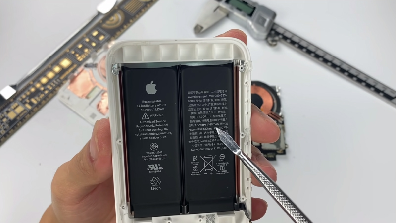 Apple 原廠的 MagSafe 外接式電池被拆解，內部採用雙電池設計 - 電腦王阿達