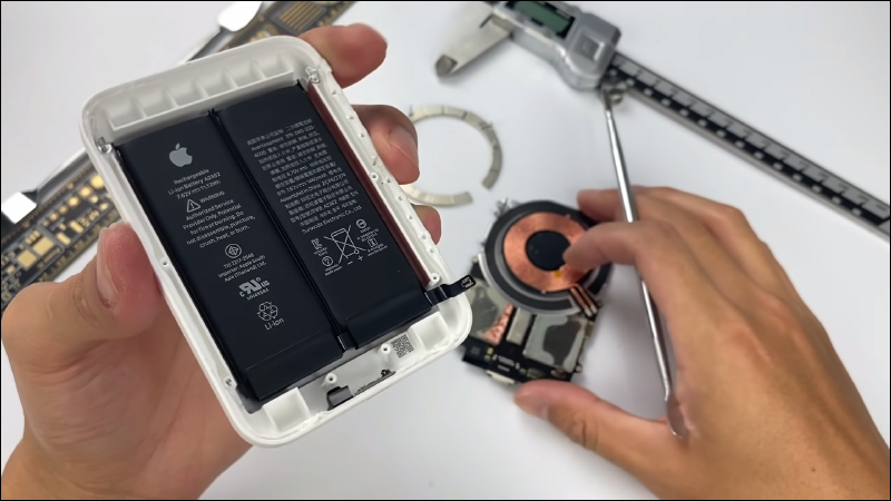 Apple 原廠的 MagSafe 外接式電池被拆解，內部採用雙電池設計 - 電腦王阿達