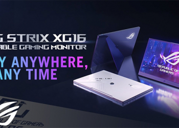 ROG Strix XG16 144Hz可攜式電競螢幕推出，流暢遊戲體驗隨身帶著走