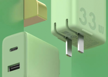 「為 iPhone 13 而生」，紫米推出 33W 1A1C 快速充電器，採用清新的抹茶綠配色外觀
