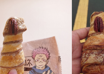 日本 LAWSON 推出《咒術迴戰》宿儺手指造型的麵包，但外型又再次讓網友想歪