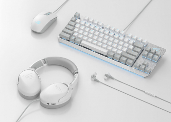 ROG 推出月光系列電競周邊，白色控的高性能首選