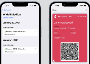 iOS 15 的 Apple Wallet 錢包將加入疫苗接種卡支援