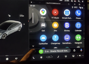 神人把無線 Android Auto 搬上 Tesla 中控螢幕了