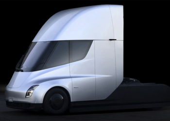 野生的 Tesla Semi 電動卡車 Megacharger「充電車道」首度亮相