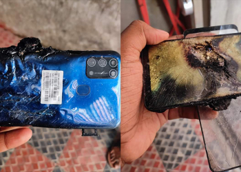 三星 Galaxy M31 於孟加拉發生起火事件，整部手機燒成焦黑