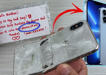 國外神人將爆裂的 iPhone X 移植成全新 iPhone 13 Pro