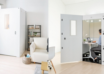 日本 Sanwa 推出專屬私人空間的簡易型辦公室，居家辦公也能感覺像在公司上班