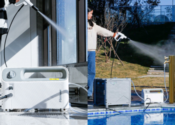 小米有品推出超小巧的 Fixnow 車家兩用清洗機，重量僅 2.4 公斤、支援多種給水模式與使用場景