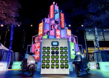 Gogoro 打造互動式「聖誕能量樹」，大數（樹）據還能這樣用！