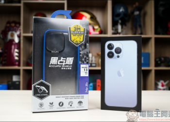 軍規防摔認證、配件多元隨你變：iCCUPY 黑占盾防摔立架手機殼（追劇、視訊都好用）