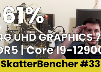 國外用戶將 Alder Lake 處理器的內顯超頻到 2.4 GHz，效能提升高達 61%