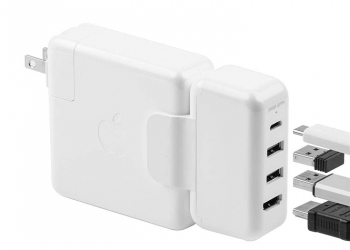 日本配件品牌 Sanwa Direct 推出一款專為 Apple 原廠充電器設計的 USB-C Hub