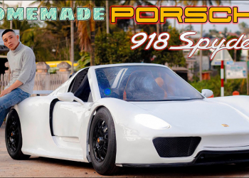 國外 YouTuber 耗時 90 天，利用 PVC 管手作打造一輛蛙王 Porsche 918 Spyder