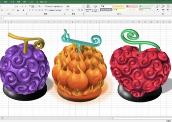 被表格耽誤的繪圖軟體？日本神人用 Excel 繪製出海賊王的惡魔果實