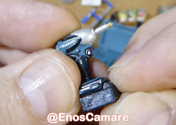 有人打造出手指大小的超迷你電動起子，還真的可以用！