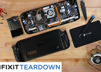 iFixit 拆解 Steam Deck 掌機：可修復性 7 分，只需要一把十字螺絲起子