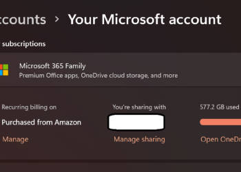 Windows 11 設定悄悄加入訂閱管理功能，可查看 Microsoft 365、OneDrive 等訂閱資訊