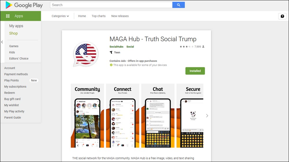川普社網 TRUTH Social 有山寨？沾光爽撈數十萬下載 - 電腦王阿達