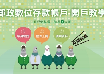 中華郵政推出「郵政數位存款帳戶」帳戶 能連結街口支付及一卡通MONEY等電子支付