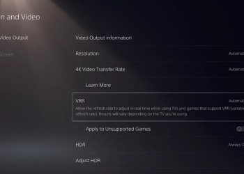 PS5將支援可變更新率設定 能強化PS5遊戲的視覺效能