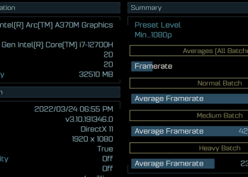 Intel Arc A370M 筆電獨顯效能跑分搶先於 Ashes of the Singularity 洩漏