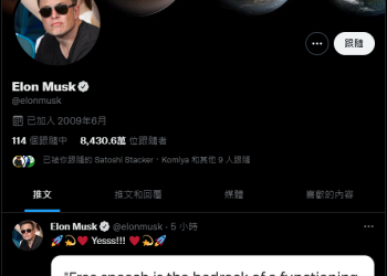 狂人馬斯克成功收購 Twitter，交易價格約 440 億美元