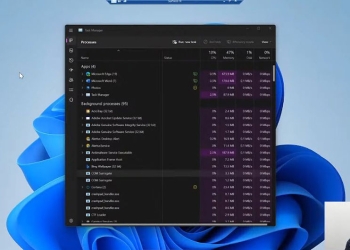 Windows 11的工作管理員將跟著你設定的系統主題色而變