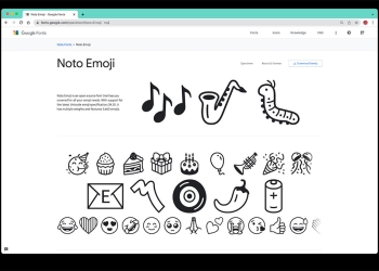 Google 推出一系列 Noto Emoji 簡化表情符號供大家下載使用