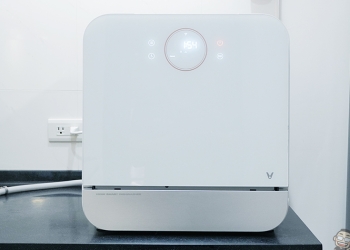 VIOMI 雲米方糖洗碗機開箱、評測｜萬元有找、免安裝的智慧洗碗機，4-6 人碗盤餐具超省水輕鬆洗！