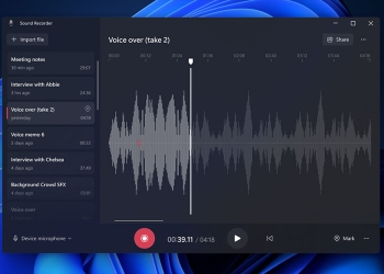 Windows 11 即將擁有新的錄音應用，Insiders 用戶已可體驗
