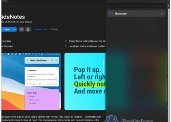 SideNotes Mac 筆記軟體，使用最方便、功能齊全，側邊顯示，支援快捷鍵切換