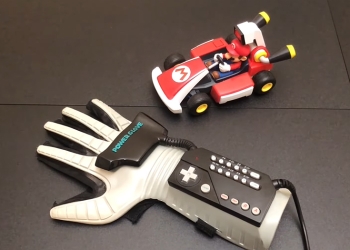 國外玩家將任天堂的「威力手套」改造成功操作 Switch 的《瑪利歐賽車實況 家庭賽車場》