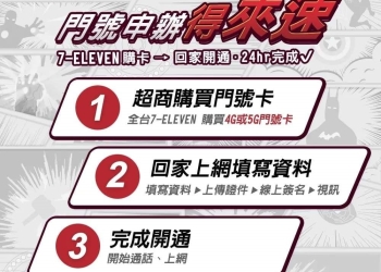 中華電信【門號申辦得來速】，申辦中華如意卡10分鐘搞定!
