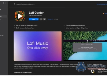 Lofi Garden 最簡單的 Mac 專注音樂小工具，一鍵隨機播放 Lofi 音樂
