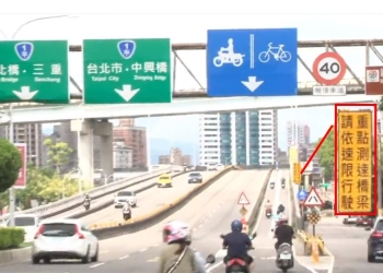 新北市開全國先例，試辦機車道區間測速!