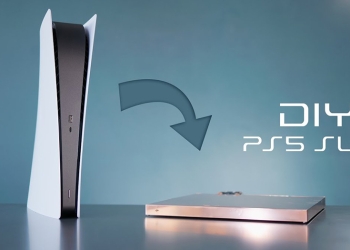 國外大神自製全球首款 PlayStation 5 Slim ：採用銅製機殼、機身僅 2 公分厚、內建水冷散熱