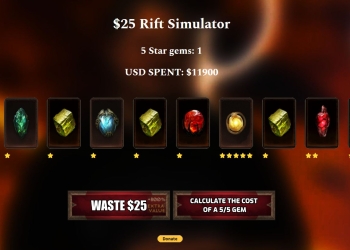 玩家自製《暗黑破壞神：永生不朽》「課金模擬器」可免費嘗試至少得花多少才能打到 5 星傳奇寶石